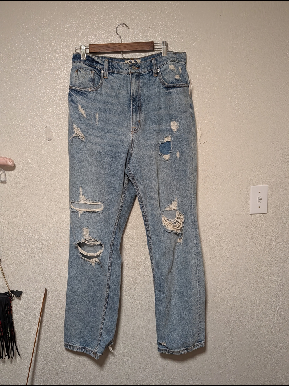 NWT Free People We The Free CRVY Straight Leg Jeans Sz 32"
